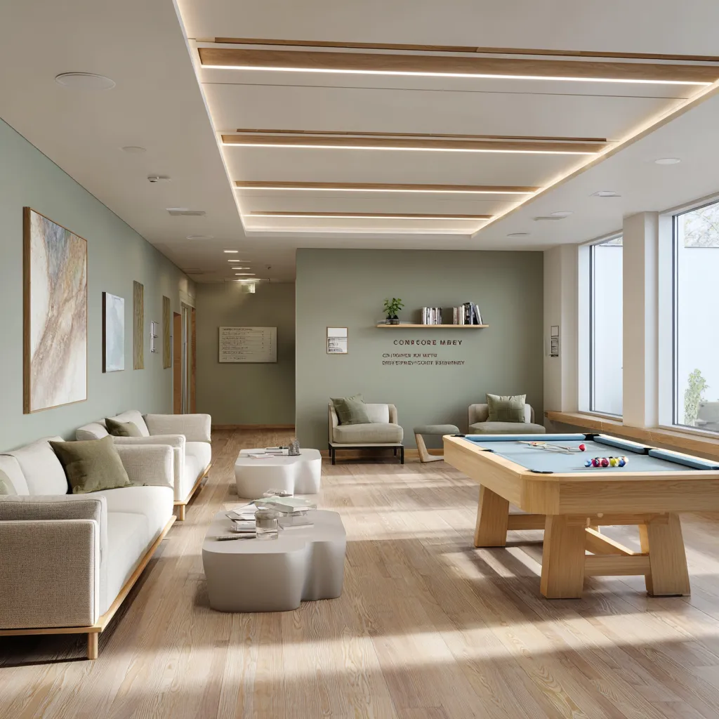 Calm meditation space used for mindfulness practice in addiction recovery